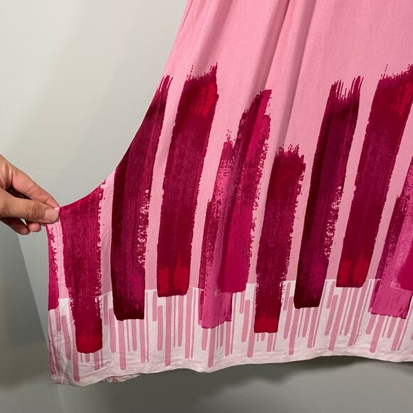 Zim & Zoe Women's Pink Graphics Short Sleeve Tunic Top Size 26/28 - Picture 8 of 10